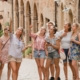 Group of people in a walking tour in Siena
