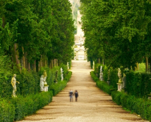 View of Boboli Gardens in Florence