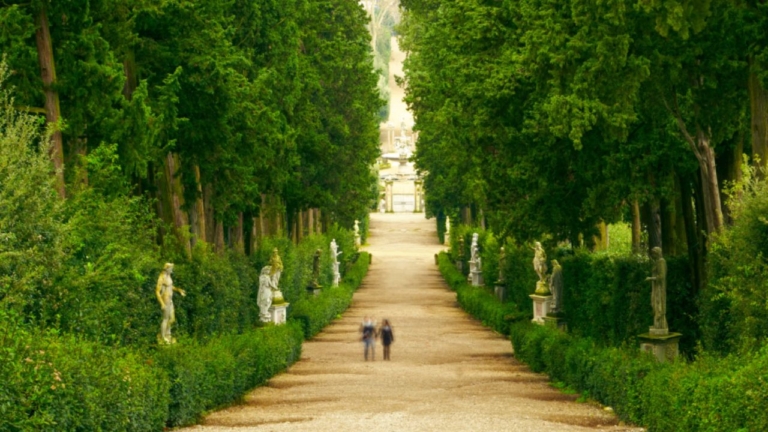 View of Boboli Gardens in Florence