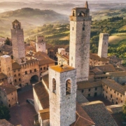 view of Monteriggioni during the Siena and San Gimignano Private Tour