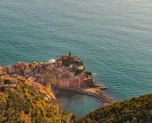 View of CInque Terre village