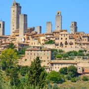 View of San GImignano skyline with its towers